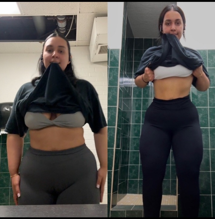 Client body-composition transformation before and after